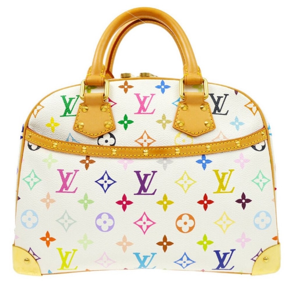 Authentic Louis Vuitton Monogram Multi-color Trouville Handbag